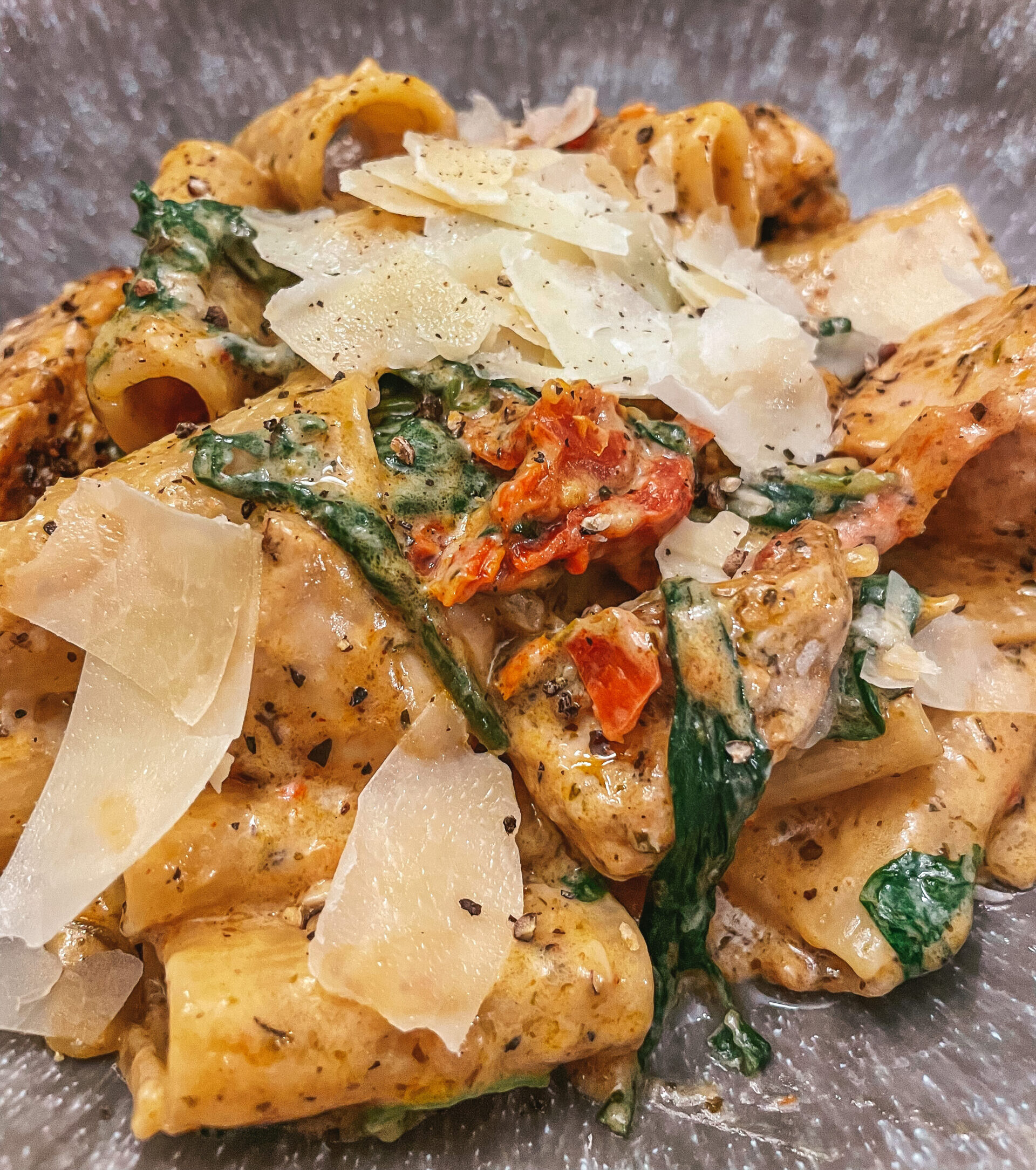 Bowl of creamy pasta