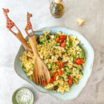 Greek pasta salad bowl